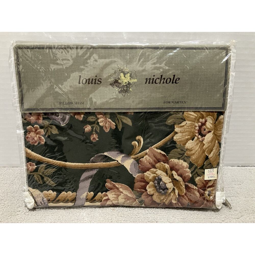 WestPoint Stevens Standard Pillow Sham Rominato Dark Louis Nichole Vintage NEW